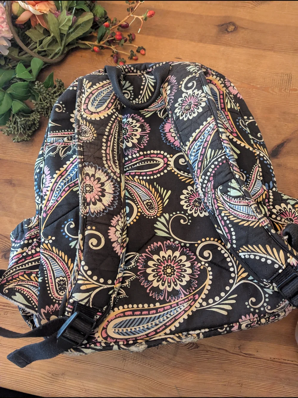 Vera Bradley Bandana Paisley Swirl Large Backpack